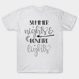 Summer Nights And Bonfire Lights, Outdoors Shirt, Hiking Shirt, Adventure Shirt, Camping Shirt T-Shirt